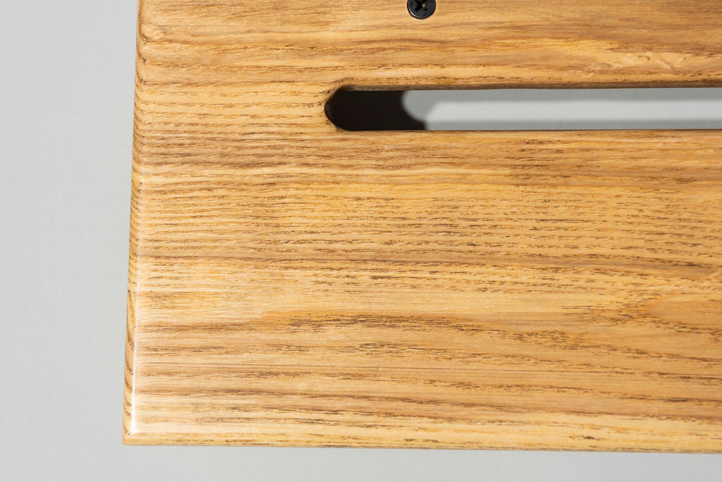 12" Slanted Ash Natural Gloss