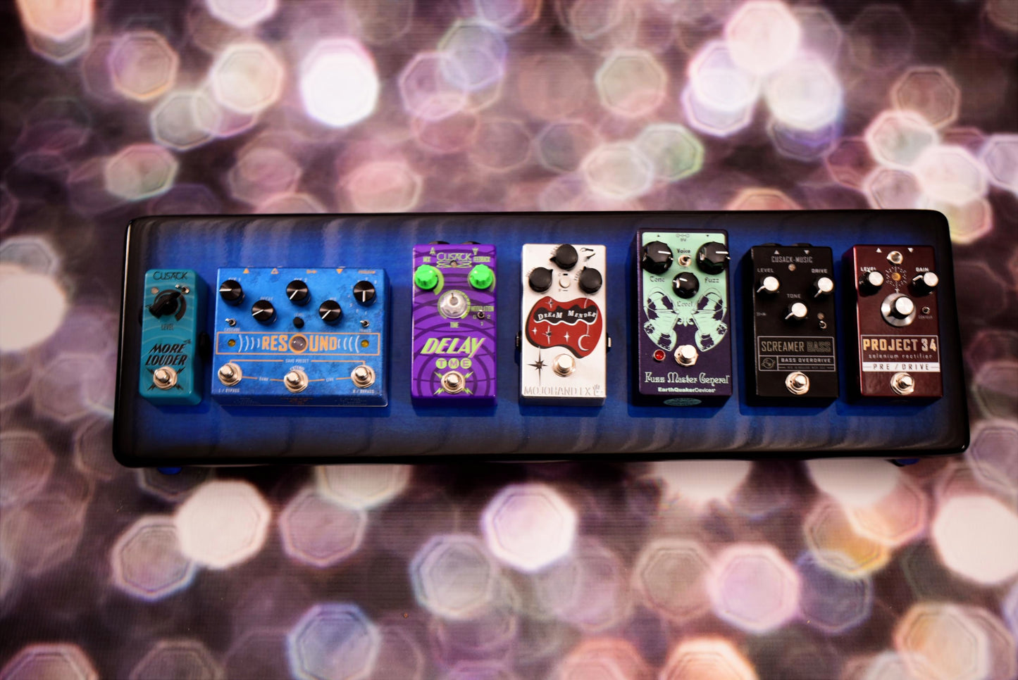 8" Slanted Pacific Blue Burst