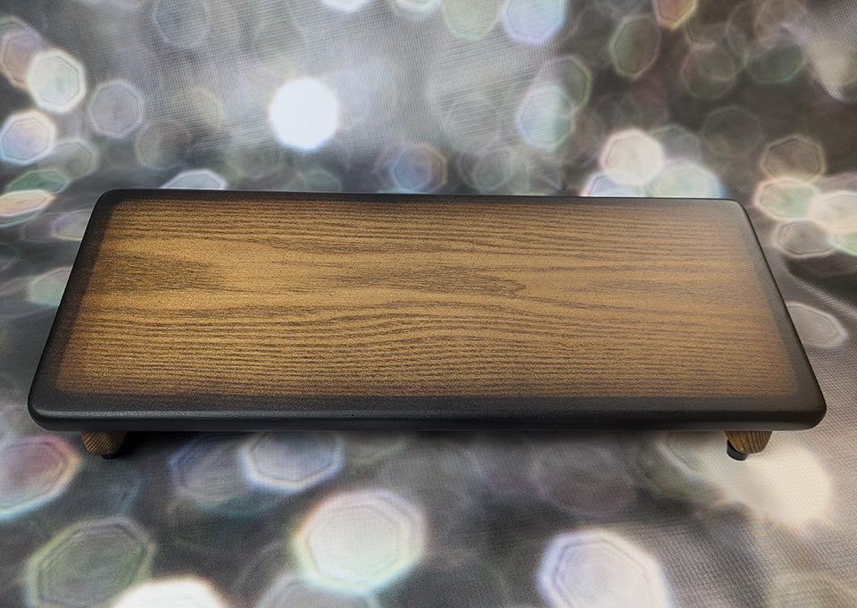 8" Slanted Saddle Brown Tri-Color Burst