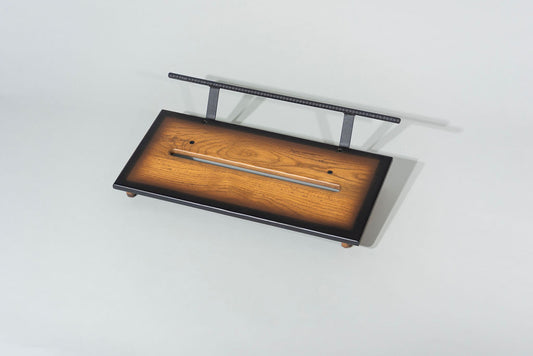 12" Slanted Ash in Saddle Brown Tri-Color Burst Matte Finish