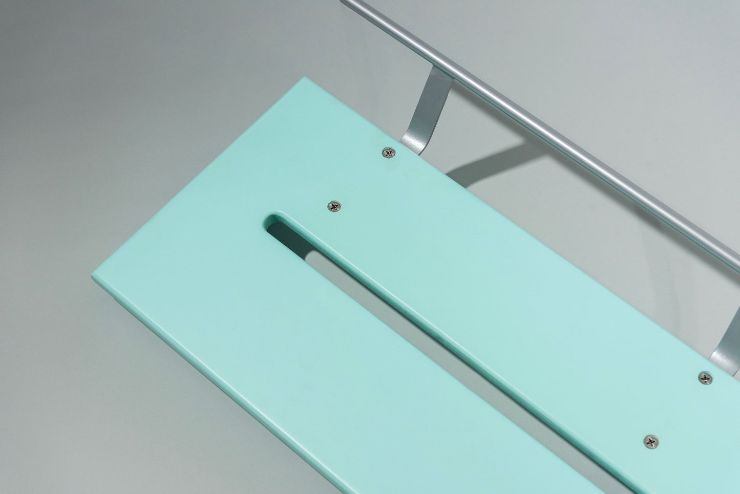 12" Slanted Sea Foam Green