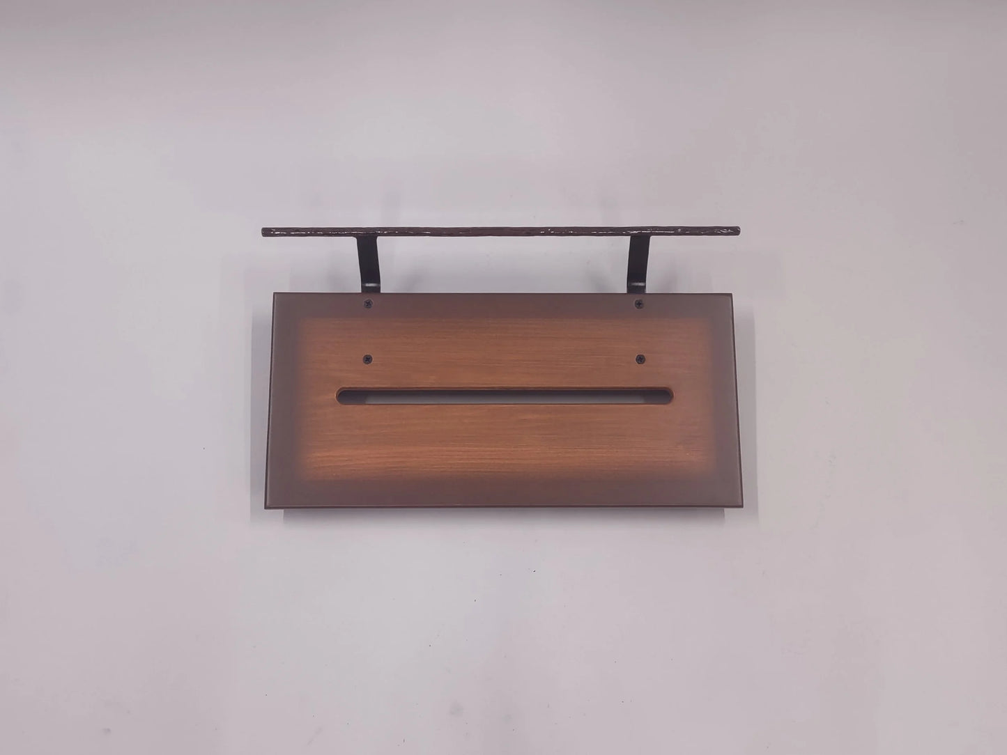 12" Slanted Poplar in Tobacco Brown Burst Matte Finish