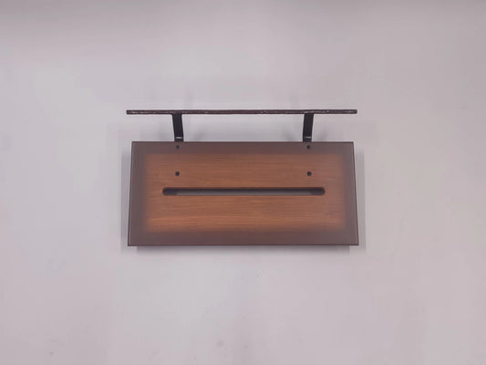 12" Slanted Poplar in Tobacco Brown Burst Matte Finish