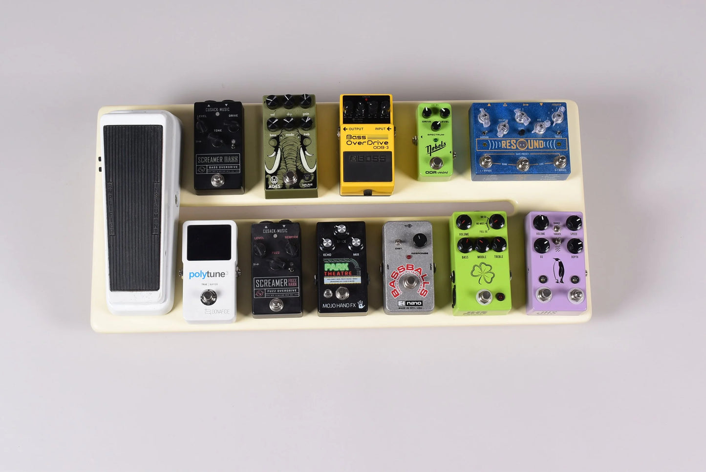 12" Slanted Vintage White