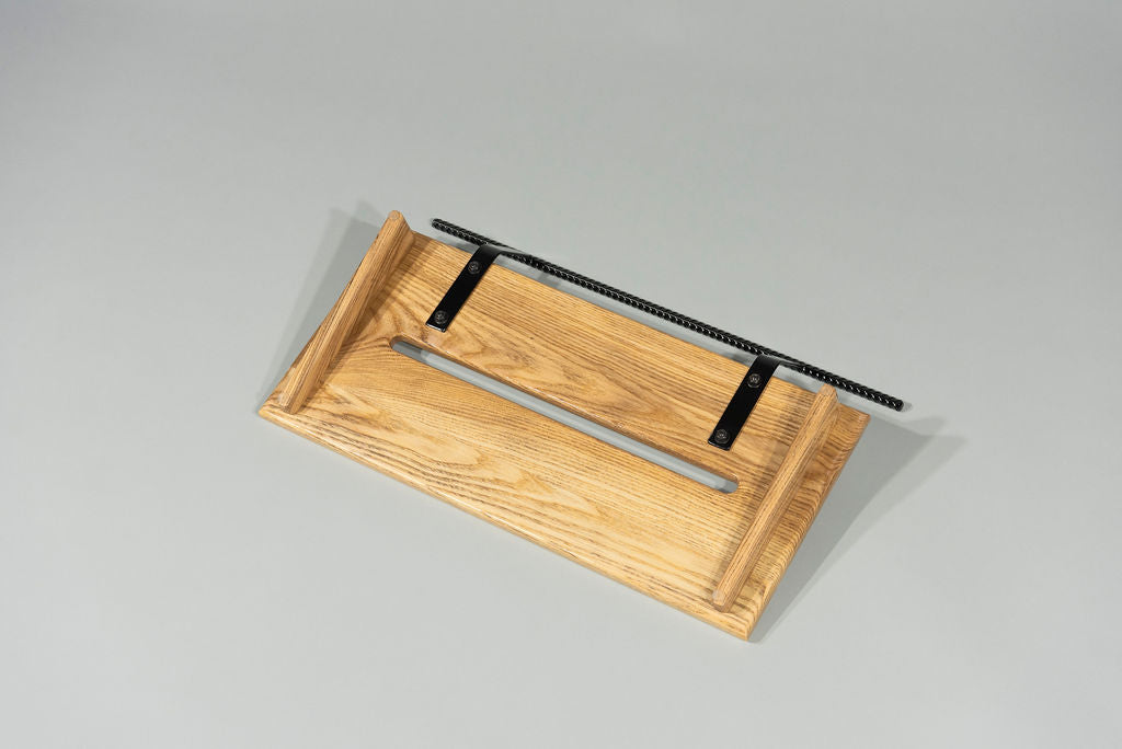 12" Slanted Ash Natural Gloss