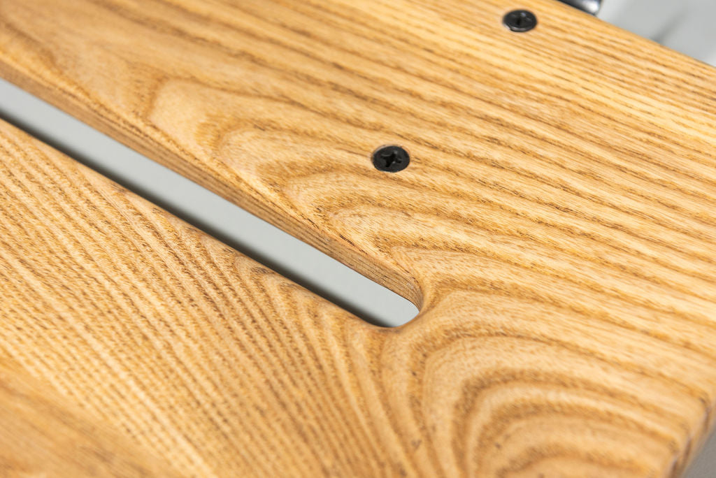 12" Slanted Ash Natural Gloss