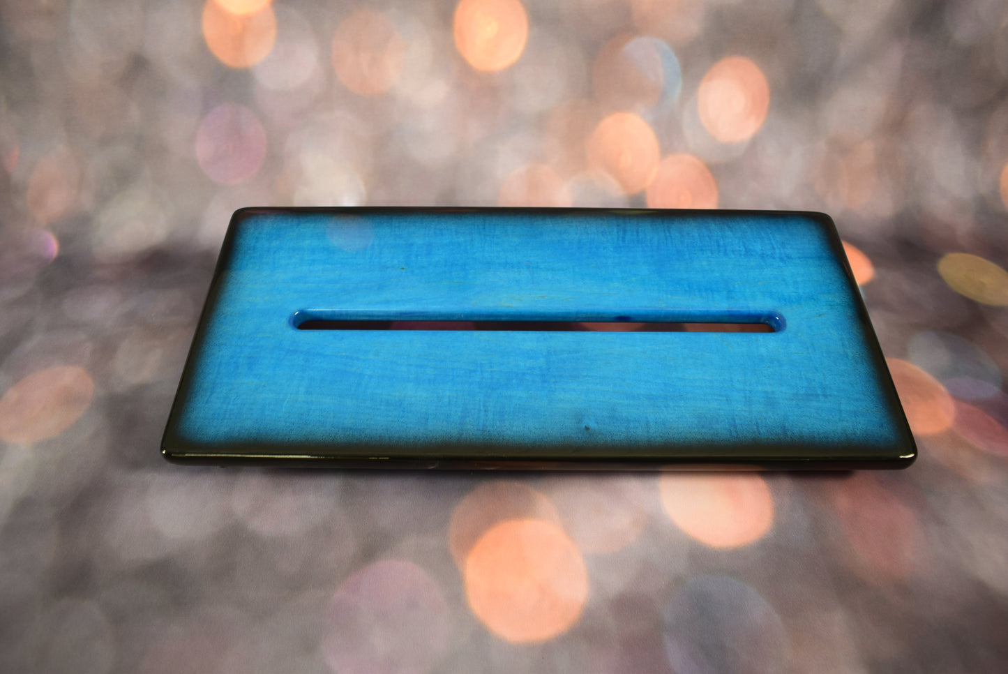 Wide Slanted Pacific Blue Burst