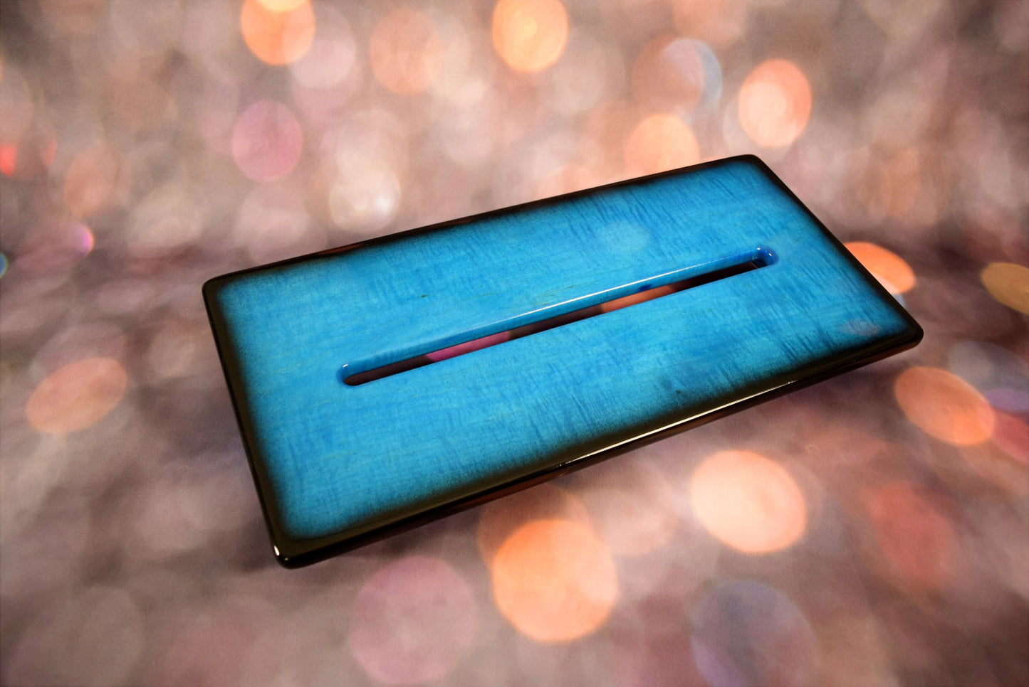 Wide Slanted Pacific Blue Burst