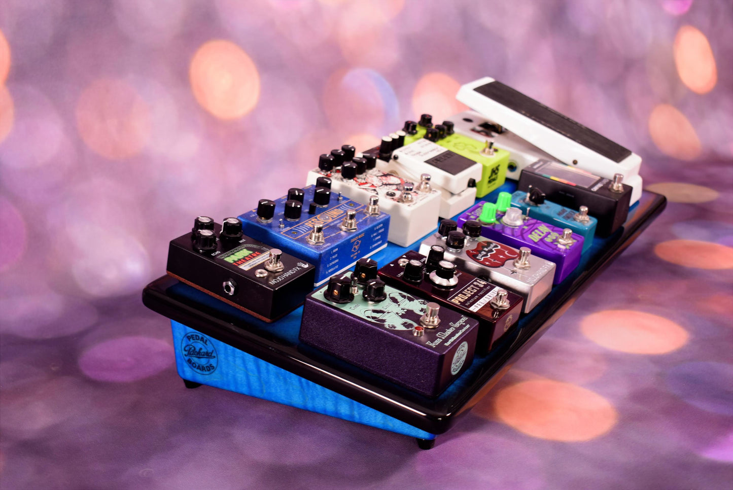 Wide Slanted Pacific Blue Burst