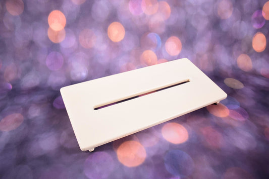 12" Slanted Vintage White