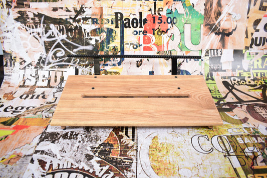 12" Slanted Ash Natural Gloss