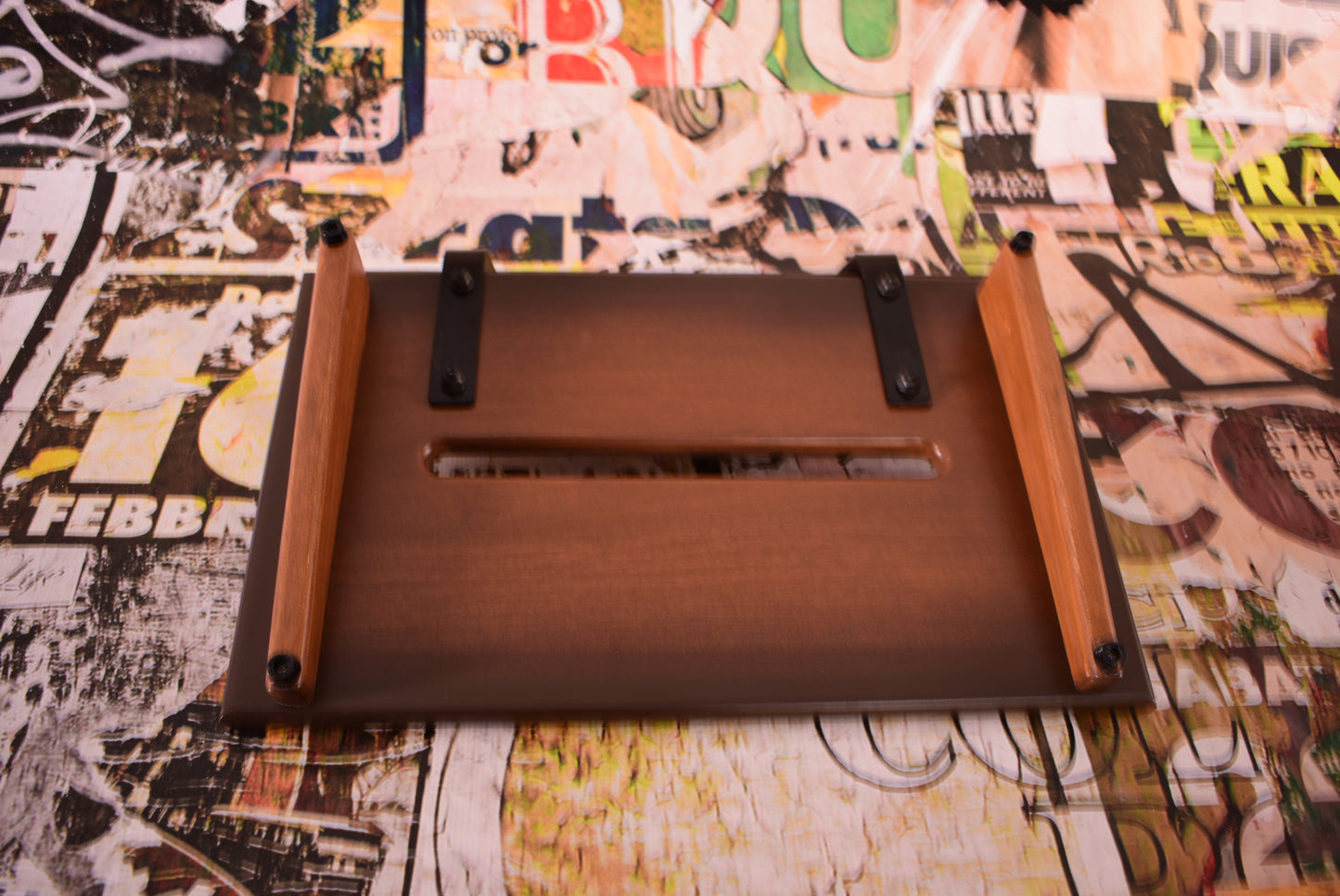 Tobacco Brown Burst Wide Slanted