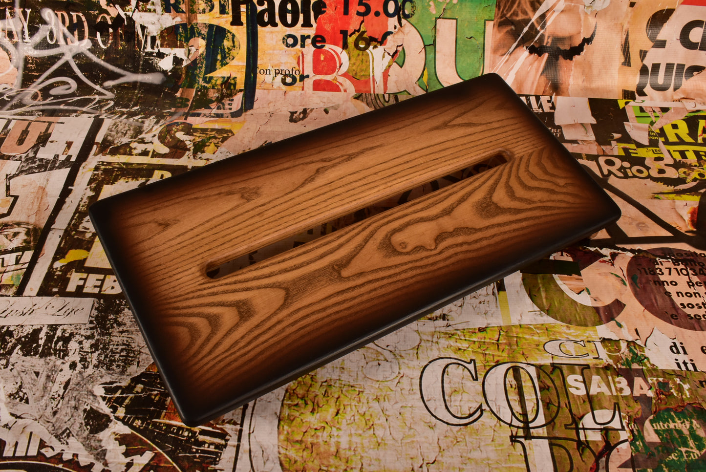 Saddle Brown Tri-color Burst