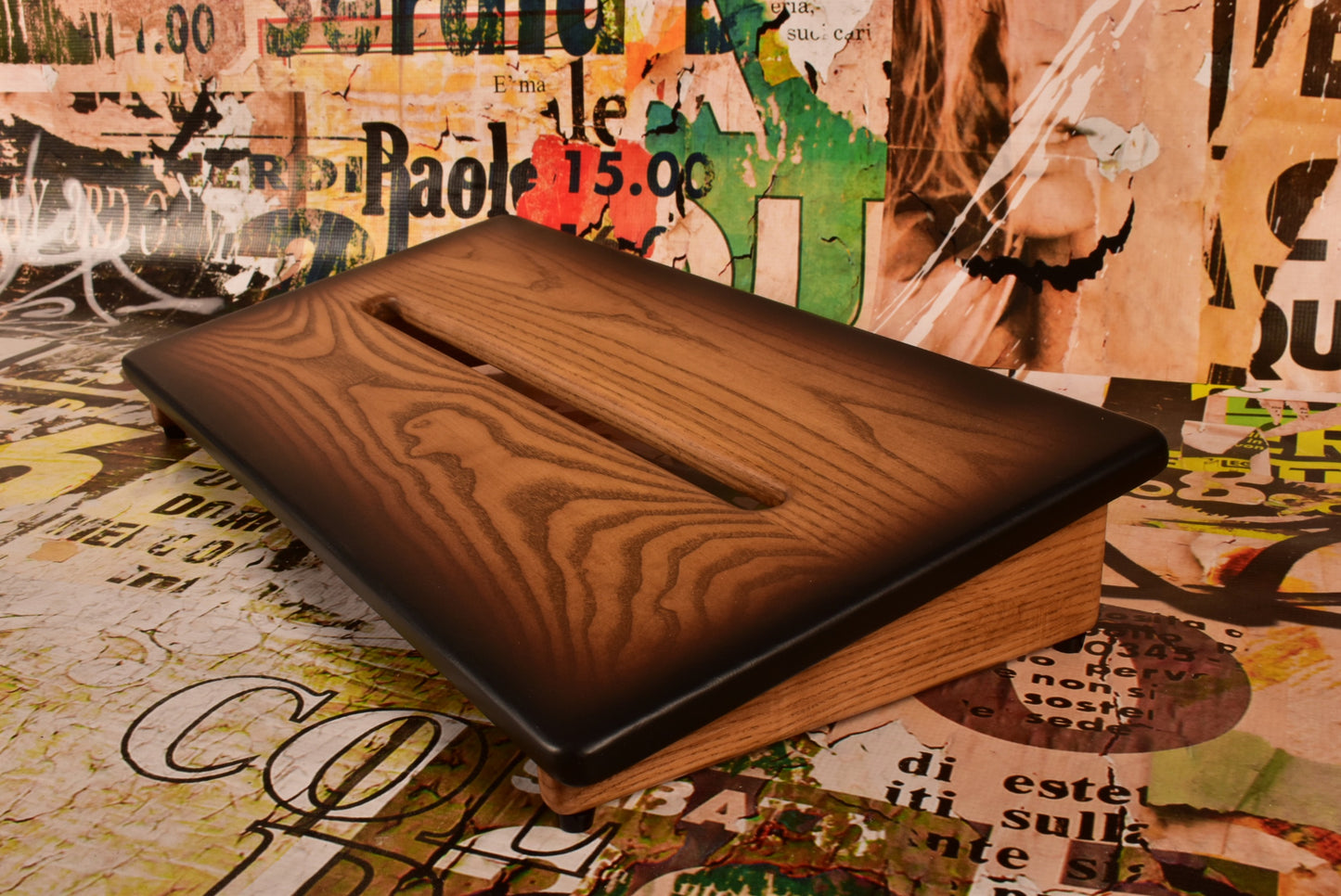 Saddle Brown Tri-color Burst