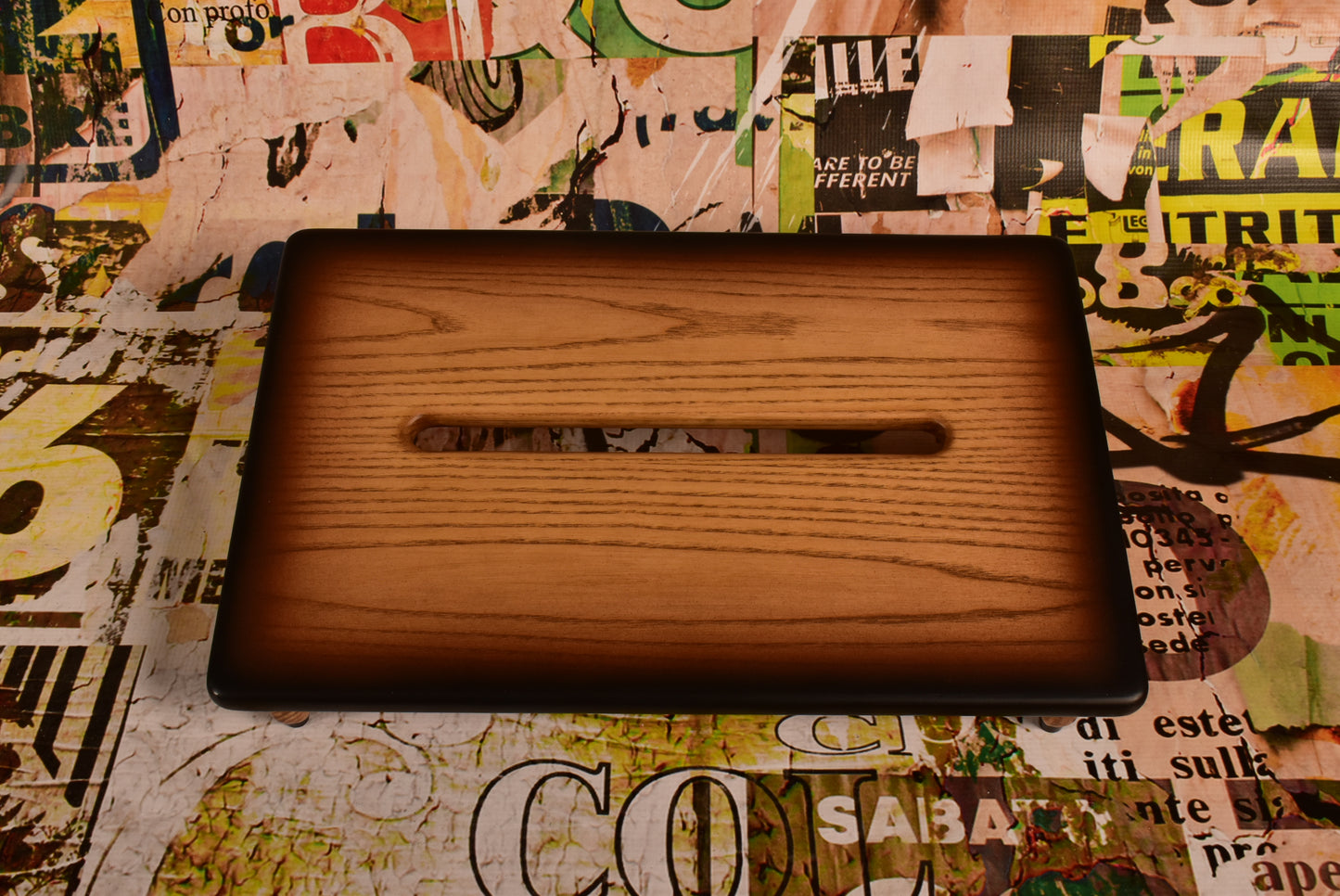 Saddle Brown Tri-color Burst