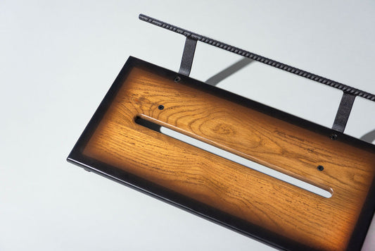 12" Slanted Ash in Saddle Brown Tri-Color Burst Matte Finish