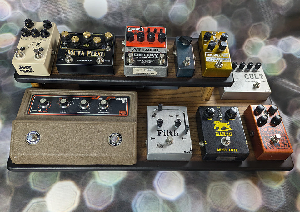 Raised Deck Saddle Brown Tri-Color Burst