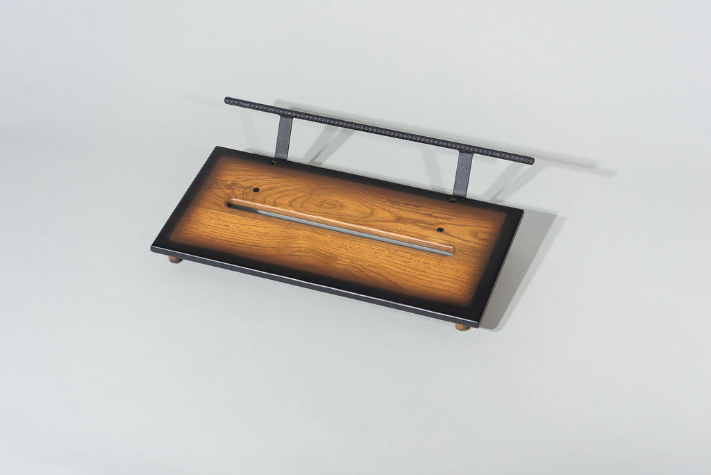 12" Slanted Ash in Saddle Brown Tri-Color Burst Matte Finish