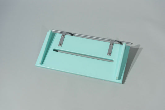 12" Slanted Sea Foam Green