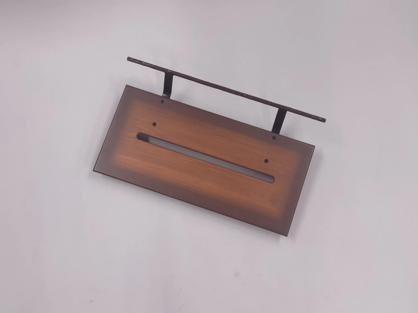 12" Slanted Poplar in Tobacco Brown Burst Matte Finish