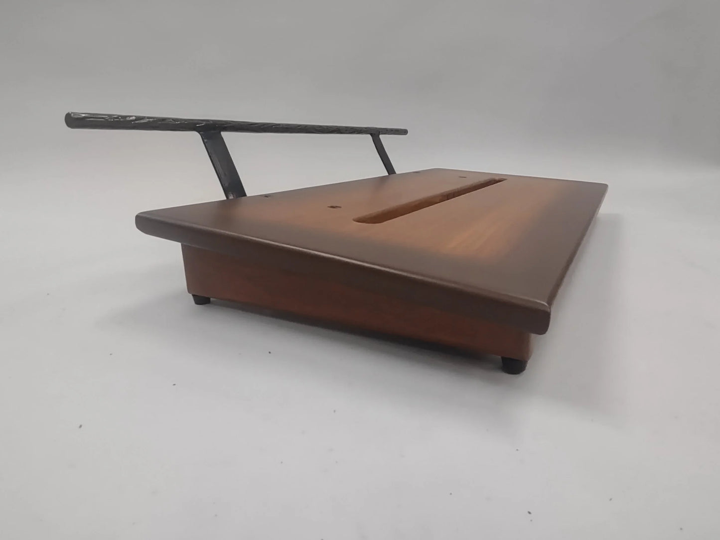 12" Slanted Poplar in Tobacco Brown Burst Matte Finish