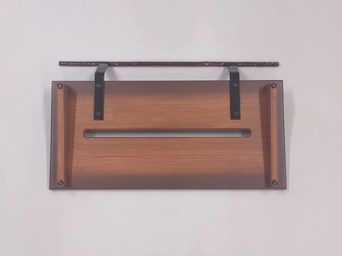 12" Slanted Poplar in Tobacco Brown Burst Matte Finish