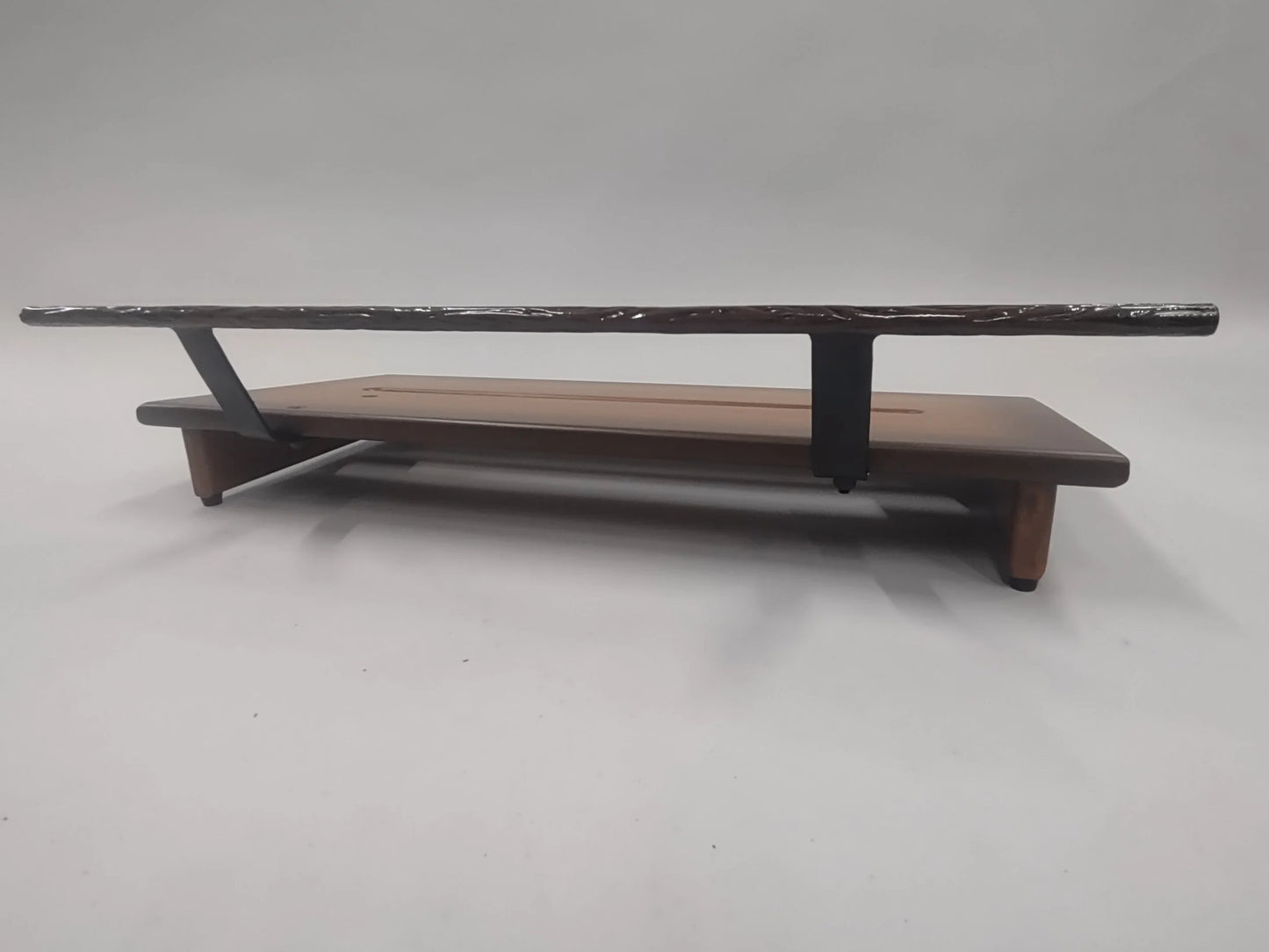 12" Slanted Poplar in Tobacco Brown Burst Matte Finish