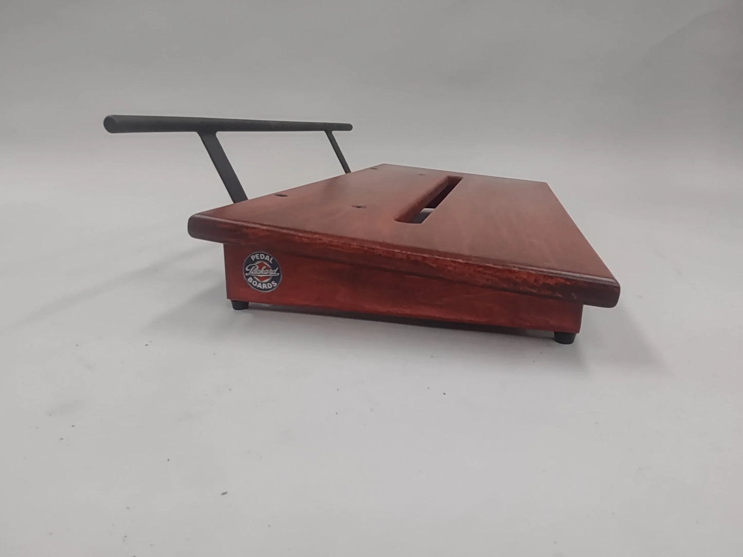 12" Slanted Poplar Transparent Red