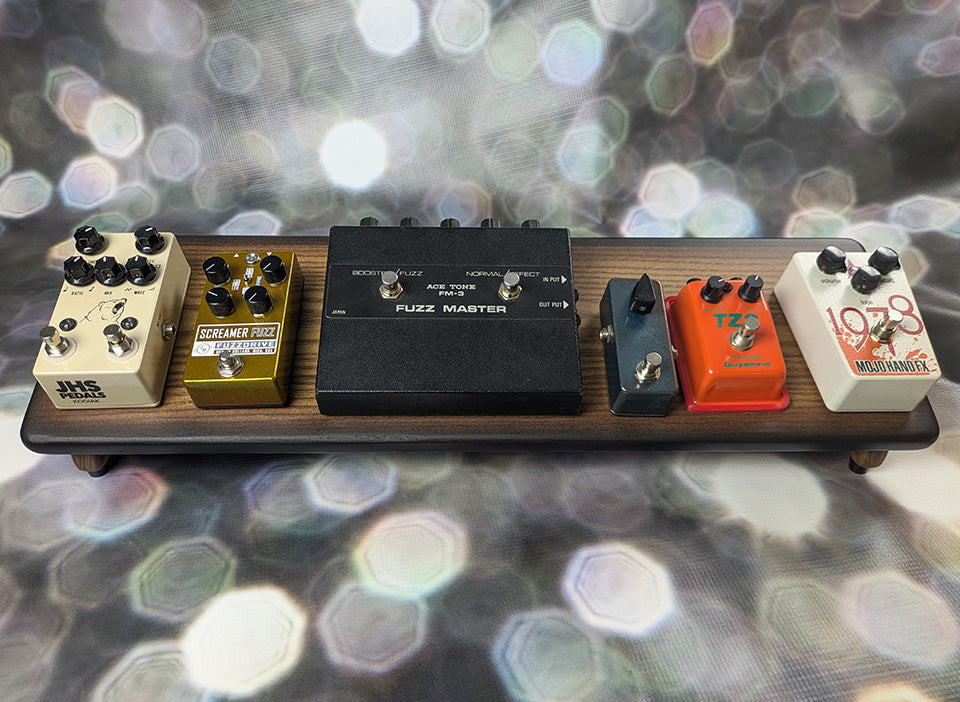 8" Slanted Saddle Brown Tri-Color Burst